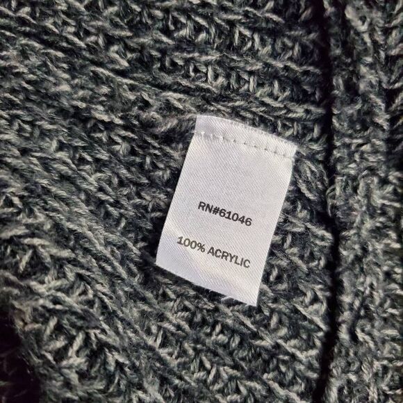 Vanity Gray Marled Open Front Cardigan Women’s Long Sleeve Cozy Sweater Small - Picture 5 of 6